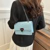 Stylish Trendy Korean Pu Leather Shoulder Crossbody Bag For Women In Solid Colors