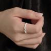 Intertwined Silver-Plated Women's Ring - Stylish, Minimalist Design