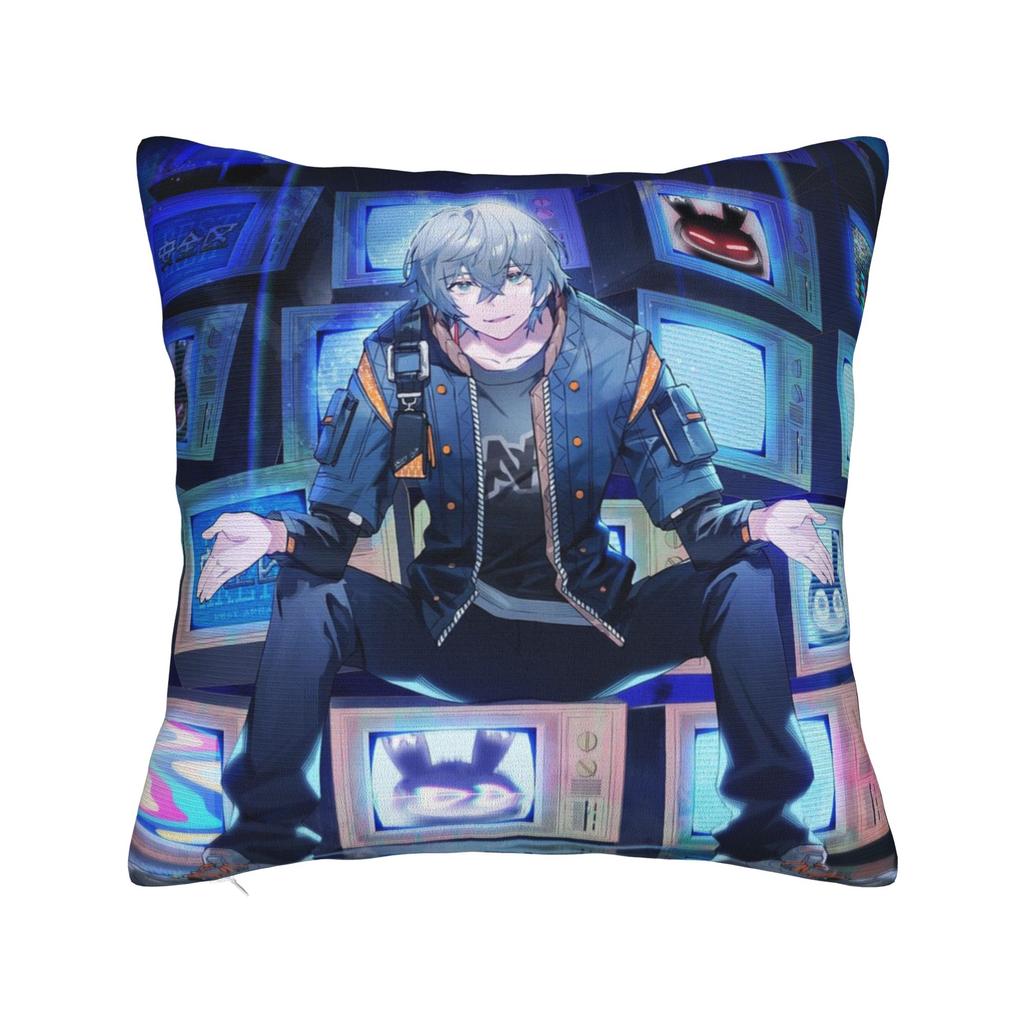 Decorative Pillow Covers Zenless Zone Zero Stuff Seater Throw Pillow Case Cover Square Multiple Sizes