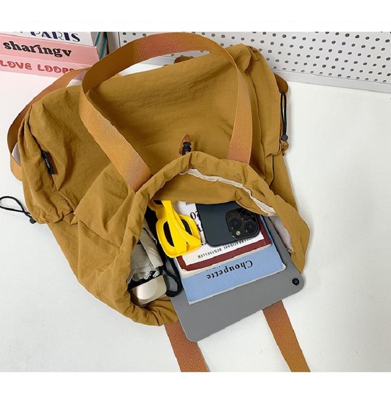 Multi-functional Backpacks For Women Nylon Large Capacity Shopper Shoulder Totes Drawstring Bag Bucket Travelling Rucksack