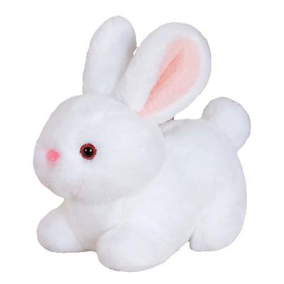 Cute 15-30cm Cartoon Fluffy Rabbit Plush Toys Black Lying Rabbit Dolls Pillow and Keychain Birthday Xmas Gifts