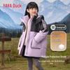Yaya Girls' Mid-Length Hooded Down Jacket