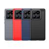 For Xiaomi 14 Pro Case Cover Xiaomi Mi 14 Pro Capas Phone Bumper Shockproof Carbon Fiber Soft TPU Cover For Mi 13T 14 Pro Fundas