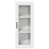 Wall Mounted Glass Cabinet LUCCA White 40 x 31 x 100 cm Particleboard