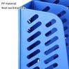 4 Column File Rack Holder Durable PP Material Desktop Organizer for Books Stationery Sundries School Office Desktop