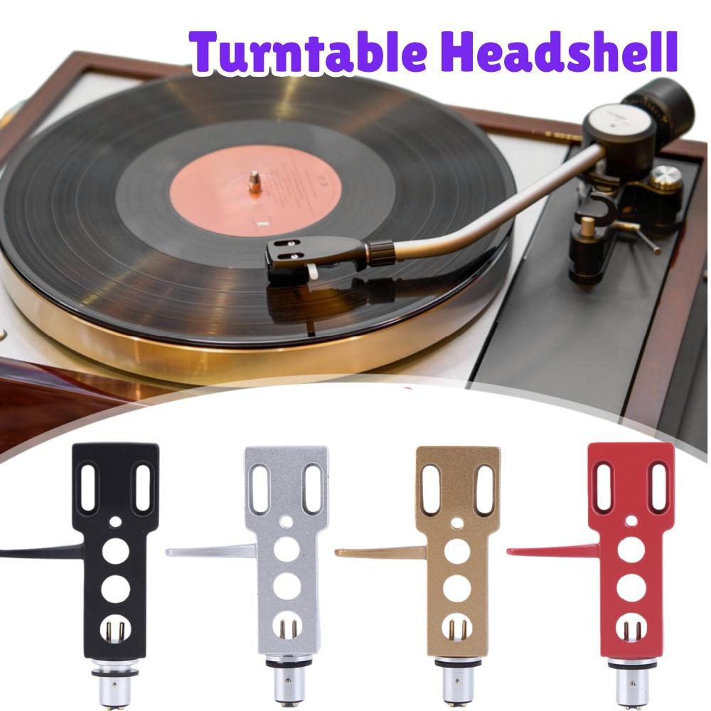 Turntable Headshell with 4 Lead Wires Cartridge Headshell Stylus Holder for LP Vinyl Pickup Record Player Phonograph