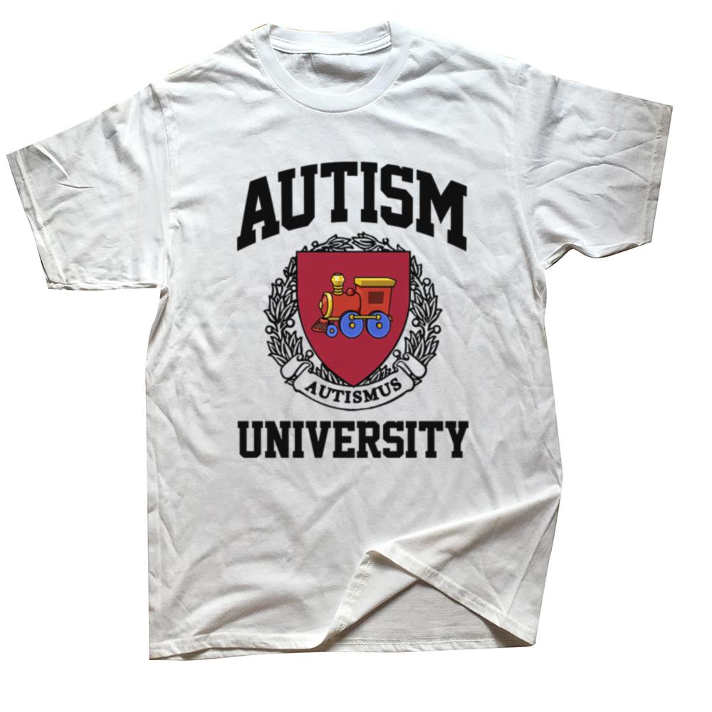 Университет аутизма Autismus Футболка Смешная Аутичная Интроверт Юмор Подарок Графическая футболка Чистый хлопок Мягкая Унисекс Футболки Размер ЕС S