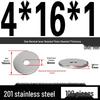 201 Stainless Steel Flat Washer Shim, GB97, Sizes M3 to M30