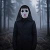 Soft Plastic Horror Masque Halloween Ghost Full Face Masque, Screaming with Realistic Fanged Skull Prop Hood, Scary Costume Accessory for Cosplay