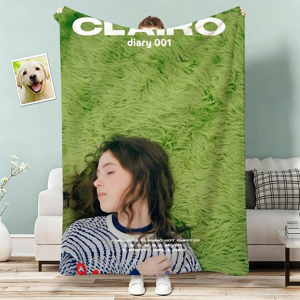 Charm Singer CClairo Throw Lightweight g Flannel Blanket Soft Skinfriendly for Summer Cooling