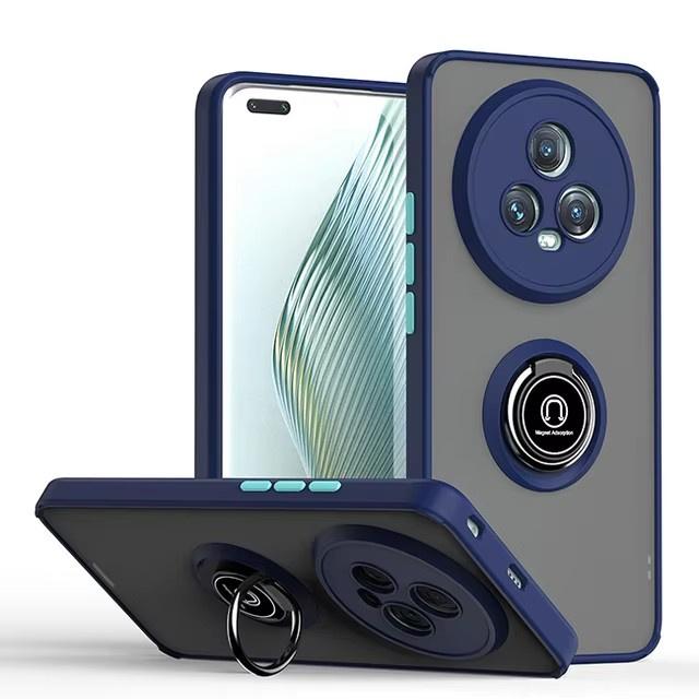 

Роскошный бронированный магнитный чехол для Honor Magic 6 Lite 7 5 Pro X8A X7A X9A чехол для Hono 90 Lite 70 X9B X8B чехол-подставка для телефона Magic 7 Pro синий