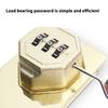 Security Slide Bolt with Build In Combination Lock 5inch Metal Hasp Multipurpose Door Lock for Cabinets & Small Door