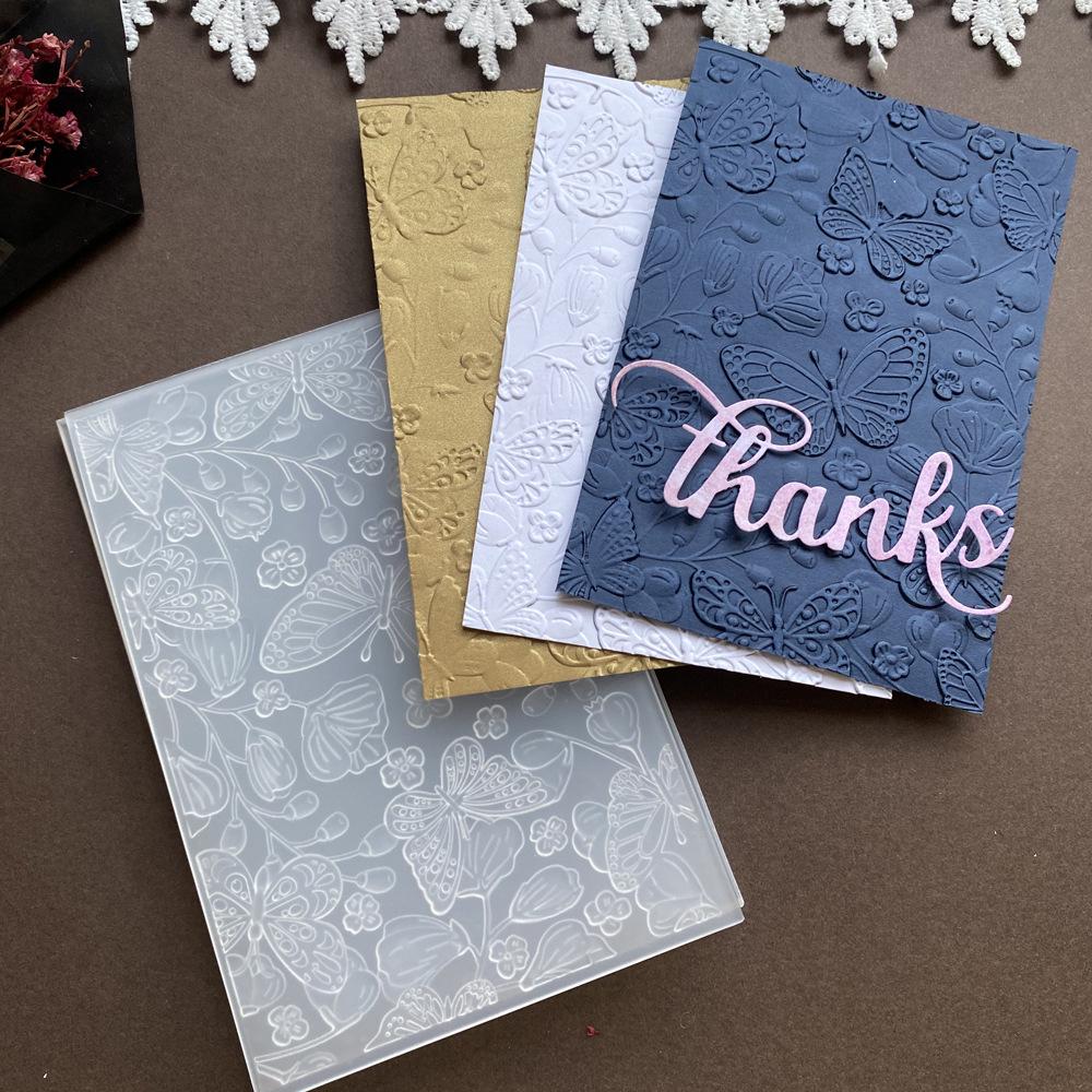 3D Plastic Embossing Mold Template for DIY Journal Stamps