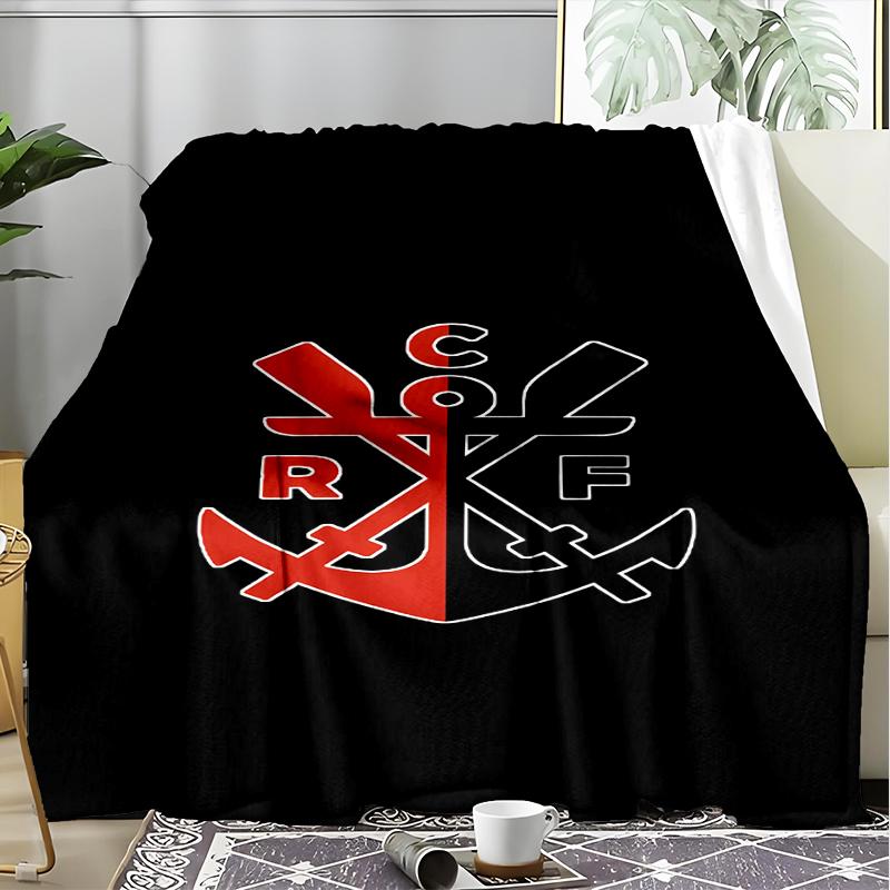 1PC CR Flamengo Printed Soft Flannel Blanket Throw for Adult Bedroom Living Room Sofa Camping Travel Fan Gifts Christmas Gifts