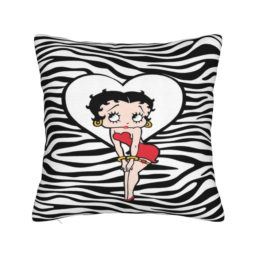 B-boopes b-bettyes Povlak na polštář Produktový potisk na povlak na polštář Povlaky na polštáře Domácí dekorace Čtvercový Více velikostí