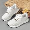 Spring/autumn New Mesh Breathable Comfortable Flat Vulcanized Shoes Round Toe Lace-up Fashionable Casual Women's Sports Shoes