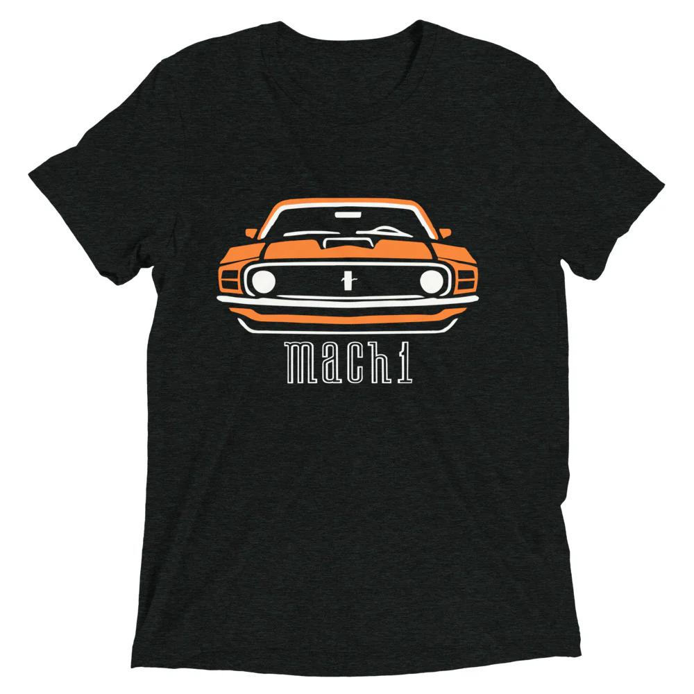 1970 Mustang Mach 1 American Classic Muscle Car TShirt Short Sleeve Casual 100 Cotton ONeck Summer Mens Tshirt Size S3XL S