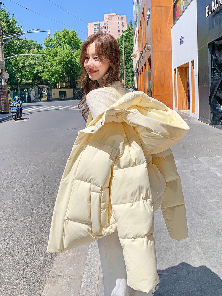 MM Mingmo Damen Petite Locker geschnittene Daunenjacke - Winter 2025