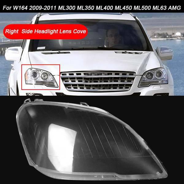 Transparent PC Right Headlight Cover for Mercedes-Benz W164 None