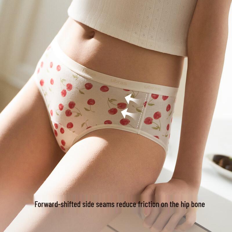 Ubras Women's Antibacterial Cotton Printed Underwear (3-Pack)
