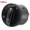 Headlight Control Switch Fog Light Knob For Volkswagen VW Golf MK5 MK6 Passat B6 Jetta 5 6 Tiguan Touran Caddy Eos 1K0941431BB Pushbutton Switches 3