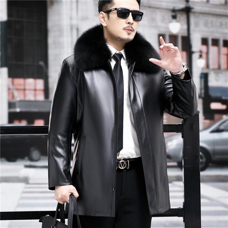 Куртка из овчины средней длины — фото 6