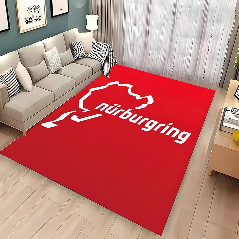 

Nurburgring F1 International Track Area Rug,Carpet for Living Room Bedroom Sofa Doormat Decor,KidGame Non-slip FloorMat Alfombra 40x60cm (16x24in)