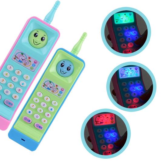 Cartoon Music Colorful Light Voice Electronic Mobile Phone Educational Kids Toy