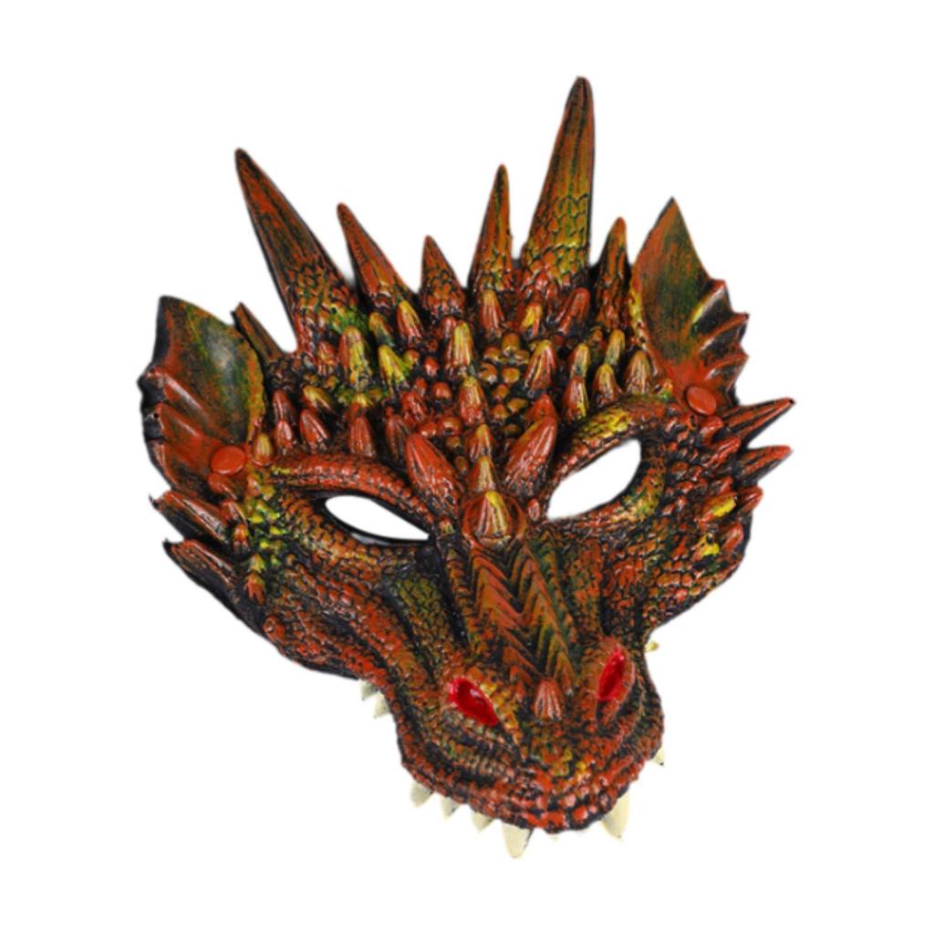 Maschera di Drago Maschera Cosplay Maschera di Animale Spaventosa per Spettacolo Teatrale Gadget per Feste