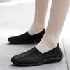 Summer Moccasin Beach Shoes Women Black Casual Weave Slip on Braided Blue Flats Sneakers Plus Size