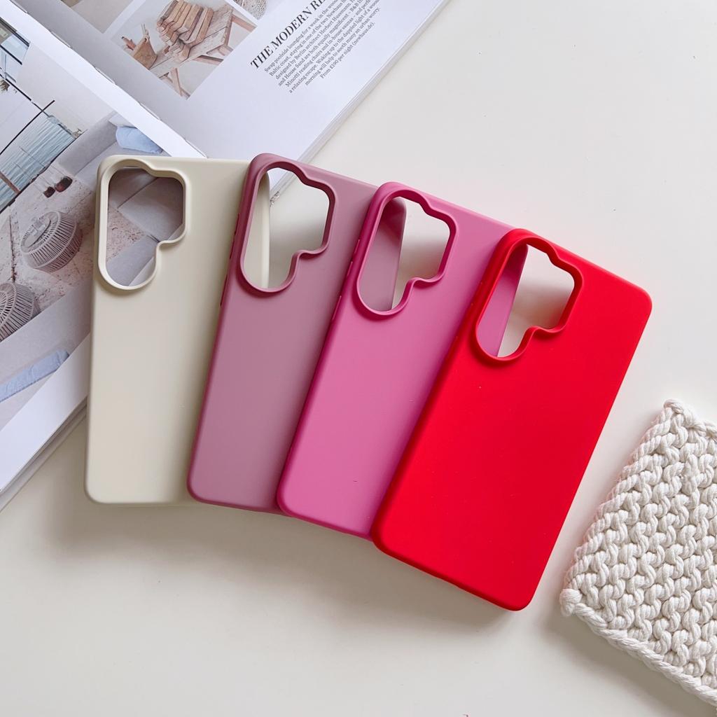 Original Liquid Silicone Shockproof Phone Case For Samsung S26 S25 Edge S24 FE Plus Ultra A57 A37 A17 A56 A36 Solid Color Cover