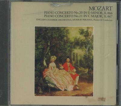 CD MURRAY PERAHIA , ENGLISH CHAMBER OR - Mozart Pianokonsert nr. 20 In D M FDCA348 CBS/Sony 1985 Japan Klassisk Begagnad