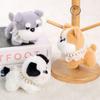 Plush Dog Keychain With Pearl Chain For Girls Gift And Bag Decoration