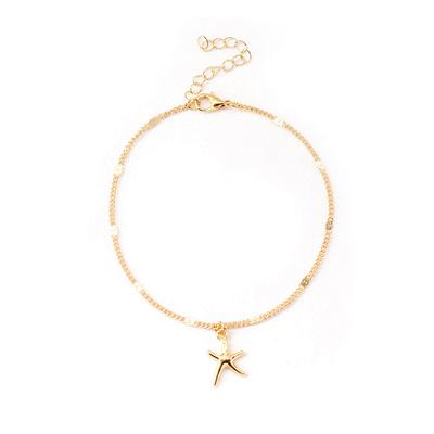 Chain Anklet Adjustable Universal Durable Sea Star Geometric Fashion Accessory Ornaments Ankle Bracelets for Girls Women