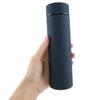 Stainless Steel Water Cups Tea Mugs Vacuum Bottle Office (Dark Blue 500ML)
