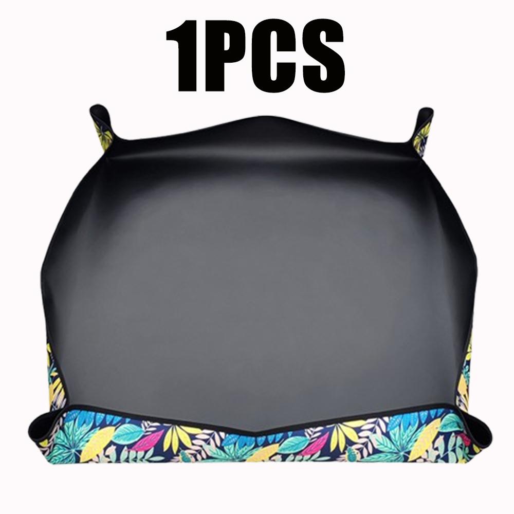 

Foldable Oxford Fabric Plant Repotting Mat Waterproof Gardening Tray for Potting Soil Transplanting Indoor Outdoor Use