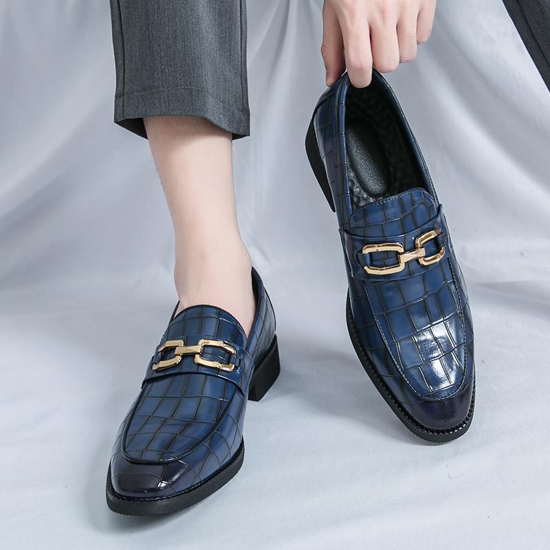 New Fashion Men Shoe PU Leather Business Shoes for Men Luxury Plus Size Party Office Business Casual Shoes Outdoor Male Loafers
