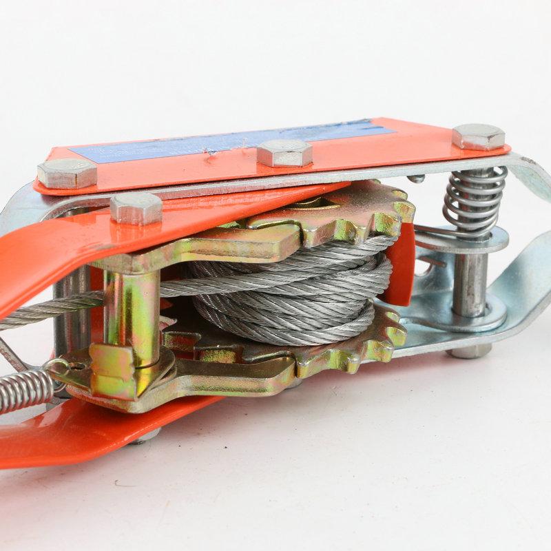 Multi-function Ratchet Hand Lever Binder - Steel Wire Rope Tightening Tool with Double Hook.