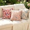 BUYNOW 1PC Floral Printed Decor Pillowcase With French Pendant Tassels For Living Room Sofa Cushion Cover Home Bedroom Party