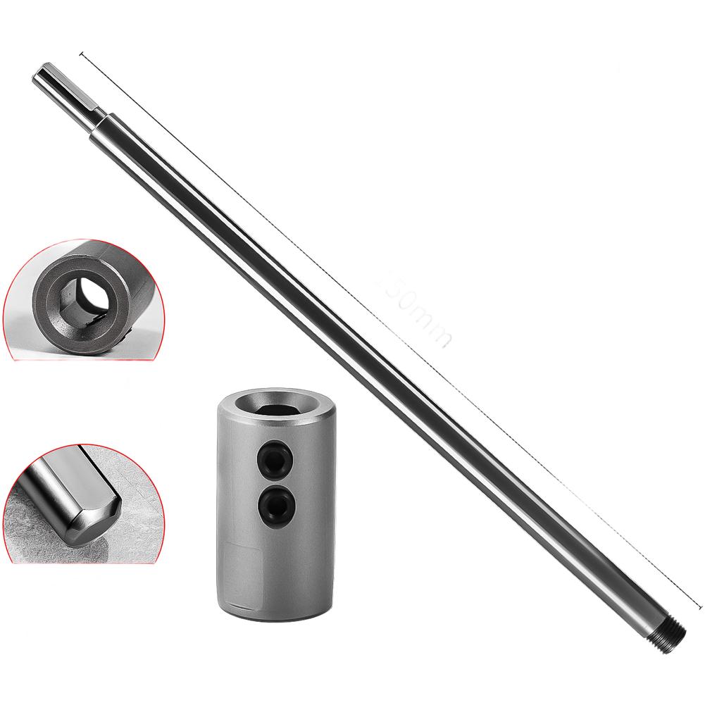 Triangular Shank Extension Rod Chrome Vanadium Steel 150 300mm High Concentricity Duals Lock Anti Slip For Woodworking Metalwork