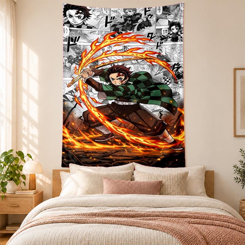 Akaza Demon Slayer Tapestry highquality for decorating living room bedroom dorm walls ideal as bedroom wallart orholiday gift