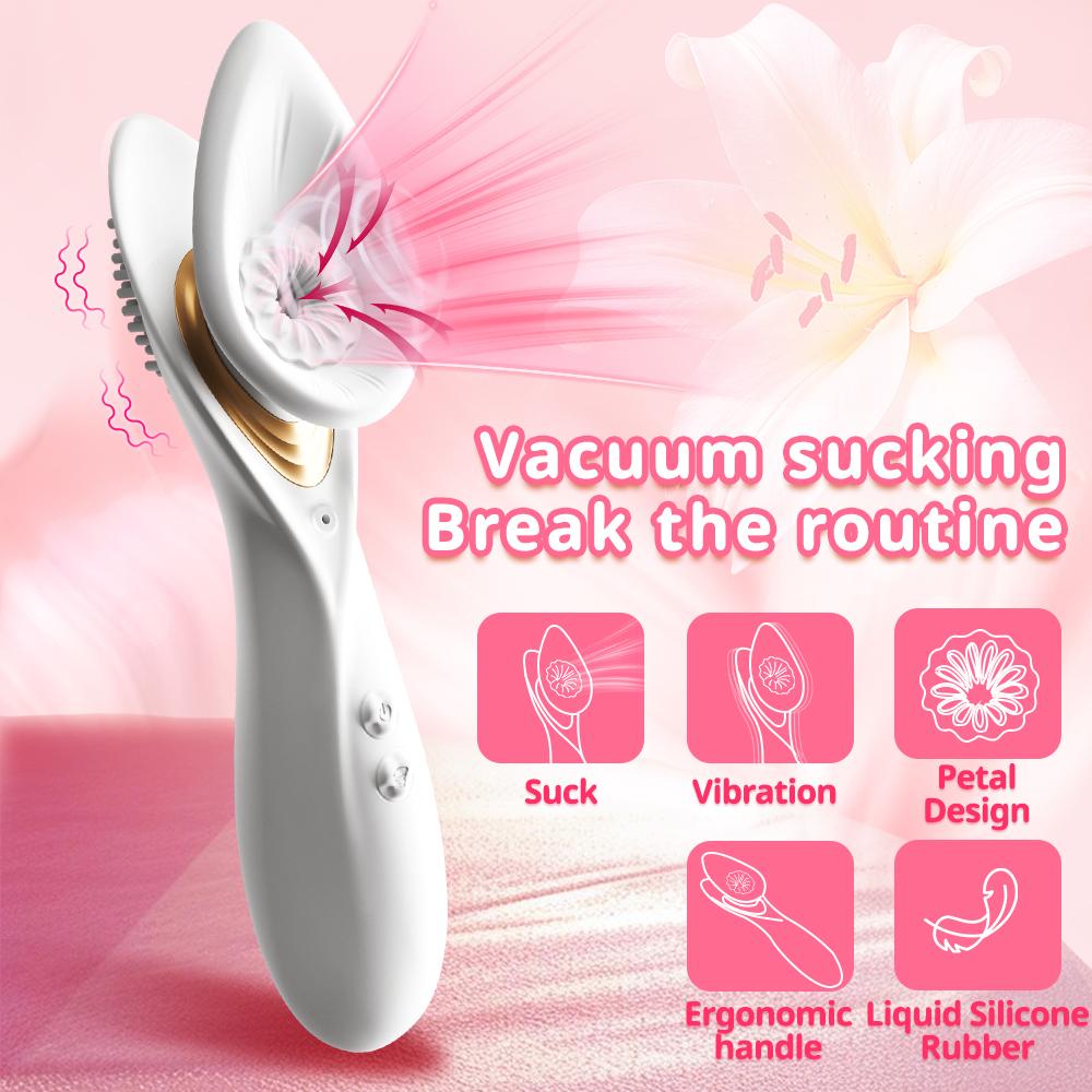 Powerful 2 In 1 Vagina Sucking Vibrator Nipple Oral Vacuum Stimulator G Spot Clitoris Massage Female Masturbator Sex Toys Women