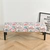 Potah na lavici s květinovým potiskem Jídelna Stretch Spandex Potahy na klavírní stoličku Obdélníková postel Potah na dlouhou stoličku Nábytek Domácí dekorace