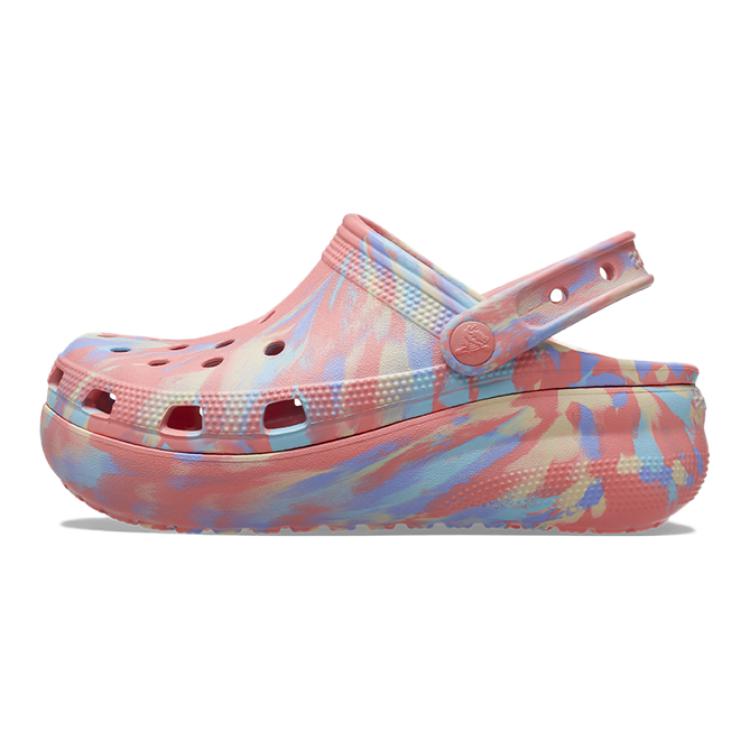 Crocs Marble Pattern Kids  Slippers Kids Slippers Guava-Pink 207837-6VU