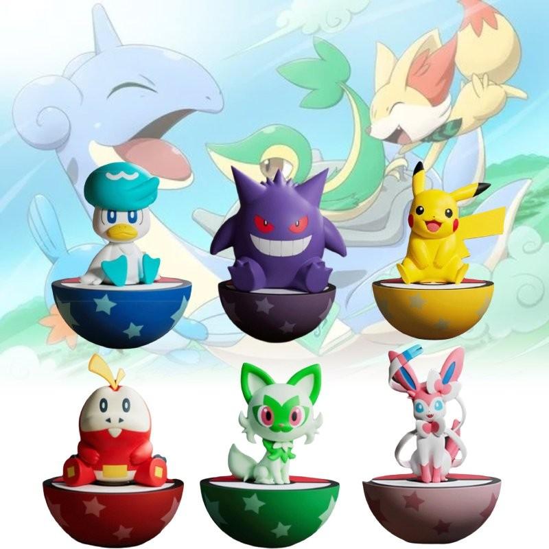 Sylveon Pikachu Gengar Sprigatito Quaxly Pvc Tumbler Toy Christmas Gifts