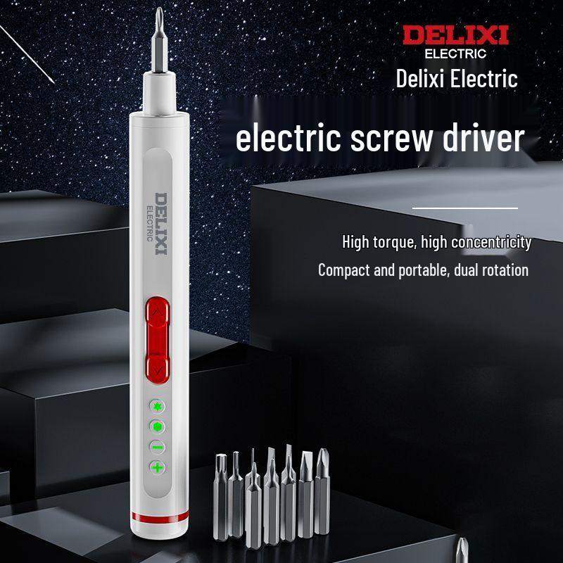 Rechargeable Multifunctional Mini Electric Screwdriver Set with Lithium Battery