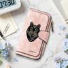 Stylish Wolf Pattern Long Wallet Forever Printed Large Capacity Card Cash Holder Purse