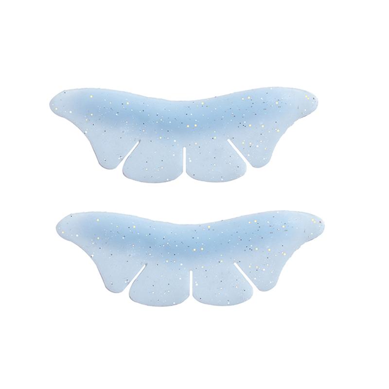 2pcs Silicone Eyelash Perming Pads Glitter Butterfly Shaped Lash Extension Supplies Eyelash Extension Lash Lifting Pads