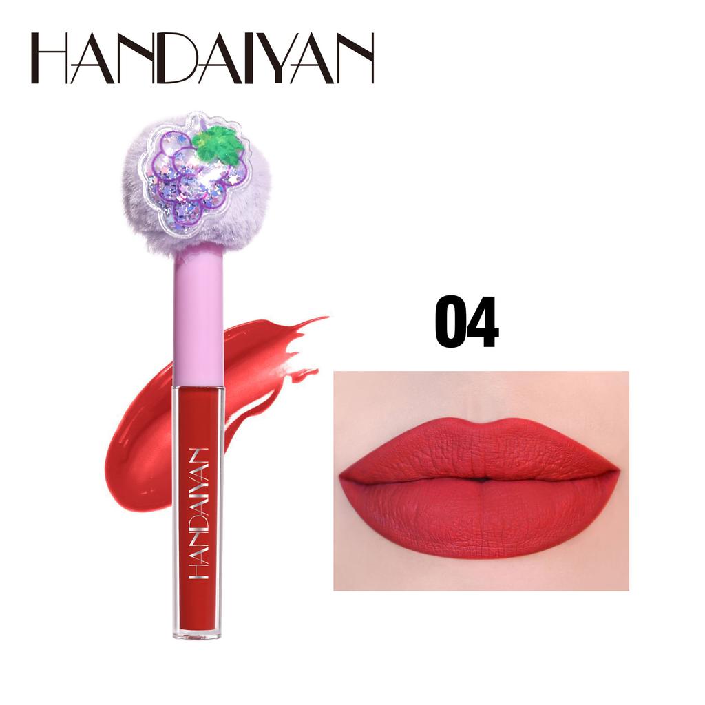 HANDAIYAN Stek Gjin Beker Lip Glaze Velvet Filvet Mist matná rtěnka Reade Fruit Plusplus HEAD Gloss