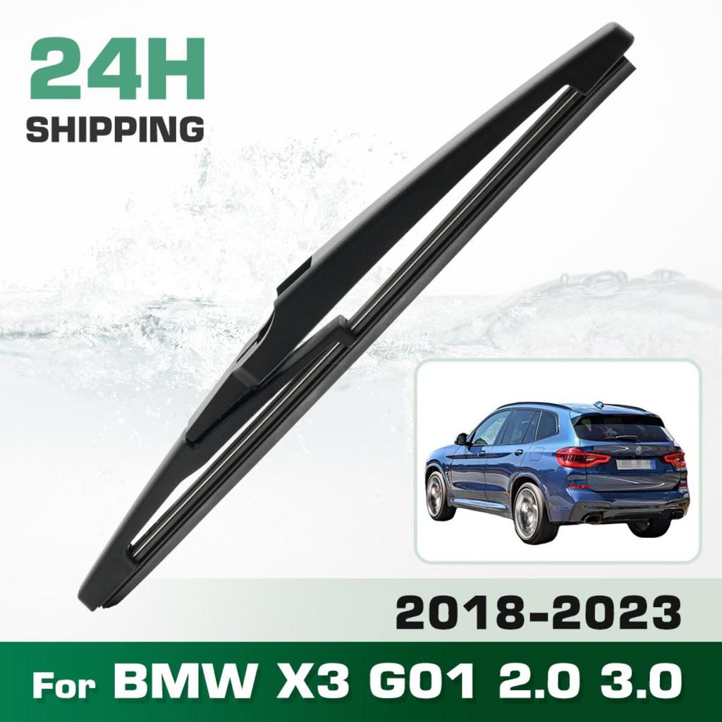 Wycieraczki tylnej szyby,Wycieraczki premium na każdą pogodę, zamiennik dla BMW X3 G01 2.0 3.0 2018-2023, naturalny kauczuk, mocowanie bagnetowe, łatwe w montażu 12″